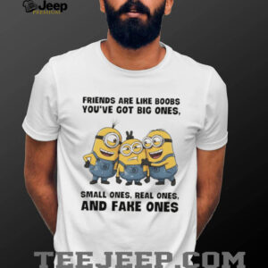 Minion friends are like boobs you’ve got big ones small ones real ones and fake ones shirt