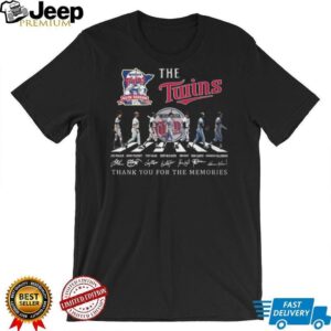 Minnesota Twins 65th Anniversary Abbey Road Signatures T Shirt Minnesota Twins 65th Anniversary Abbey Road Signatures T Shirt