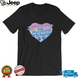 My Valentine Has Paws Heart Galaxy Dog Lover Sweatshirt