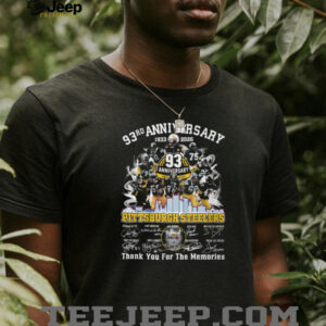 Pittsburgh Steelers 93rd Anniversary T Shirt (1933 2026) Pittsburgh Steelers 93rd Anniversary T Shirt (1933 2026)