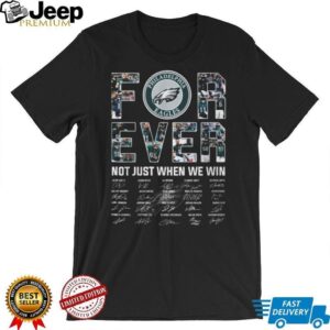 NFL Philadelphia Eagles Roster Collage and Player Signatures Tee NFL Philadelphia Eagles Roster Collage and Player Signatures Tee