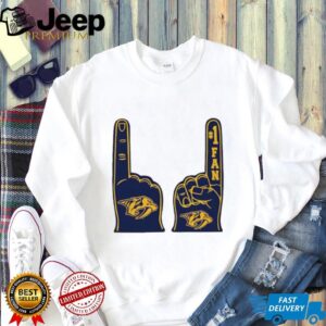 Nashville Predators NHL foam finger number 1 fan shirt