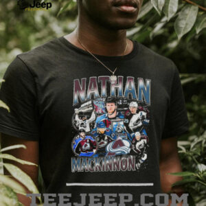 Nathan MacKinnon NHL Player Distressed T Shirt