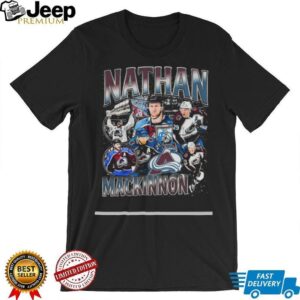 Nathan MacKinnon NHL Player Distressed T Shirt