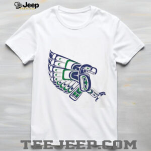 Native American Tribal Art Seattle Seahawks Northwest Coast Style T Shirt