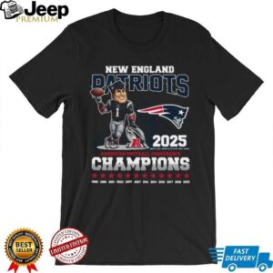 New England Patriots 2025 AFC Champions History Commemorative Shirt