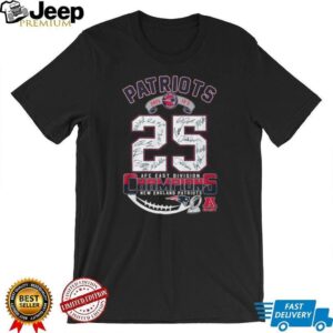 New England Patriots 2025 AFC East Division Champions Commemorative T Shirt New England Patriots 2025 AFC East Division Champions Commemorative T Shirt