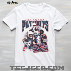 New England Patriots 2026 AFC Champions Drake Maye Graphic Tee