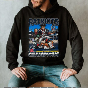 New England Patriots AFC Champions Mascot Rivalry T Shirt New England Patriots AFC Champions Mascot Rivalry T Shirt