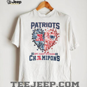 New England Patriots AFC East Division Champions Crystal Heart T Shirt New England Patriots AFC East Division Champions Crystal Heart T Shirt