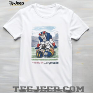 New England Patriots vs Los Angeles Chargers Football Rivalry Graphic T Shirt