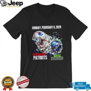 New England Patriots vs Seattle Seahawks Feb 8 2026 Game Day T Shirt