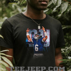 New York Giants Daniel Jones #6 T Shirt New York Giants Daniel Jones #6 T Shirt