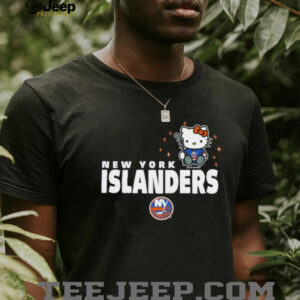 New York Islanders x Hello Kitty Hockey Collaboration Graphic T Shirt