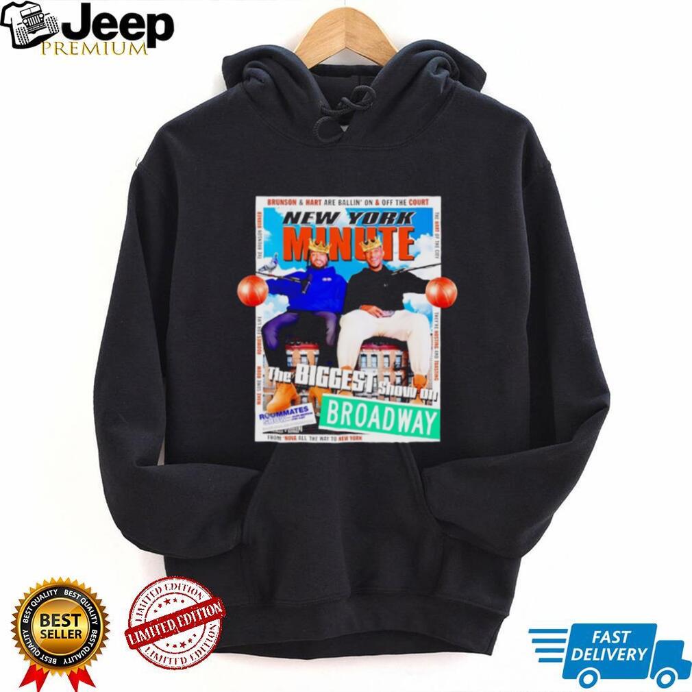 New York Minute Roommates Show Jalen Brunson & Josh Hart T Shirt New York Minute Roommates Show Jalen Brunson & Josh Hart T Shirt