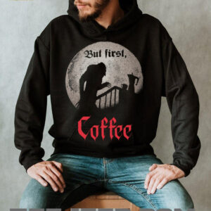 Nosferatu Vampire “But First, Coffee” Gothic Horror T Shirt