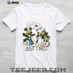Not Dead Just Tired Opossum Playing Possum Floral Graphic T Shirt