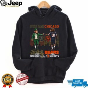 Notre Dame Irish on Saturdays x Chicago Bears on Sundays Mascot Shirts