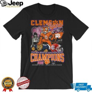 Official 2025 Clemson Tigers Pinstripe Bowl Victory T Shirt Official 2025 Clemson Tigers Pinstripe Bowl Victory T Shirt