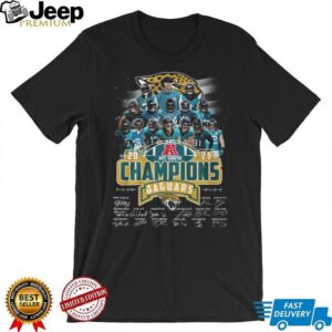 Official Jacksonville Jaguars NFL AFC South Champions 2025 Players And Coach Signatures Shirt
