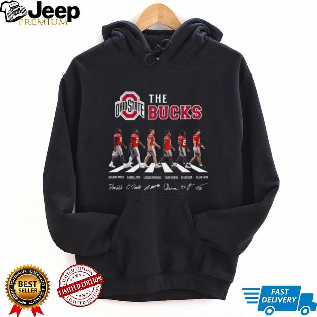 Ohio State Buckeyes Football Players Abbey Road Graphic T Shirt Ohio State Buckeyes Football Players Abbey Road Graphic T Shirt