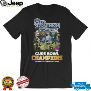Old Dominion Monarchs vs. South Florida Bulls 2025 Cure Bowl Champions Shirt Old Dominion Monarchs vs. South Florida Bulls 2025 Cure Bowl Champions Shirt