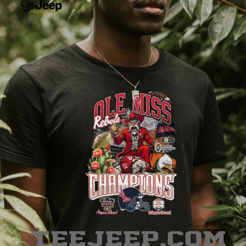 Ole Miss Rebels 2026 Playoff Semifinals Champions Graphic Tee Ole Miss Rebels 2026 Playoff Semifinals Champions Graphic Tee