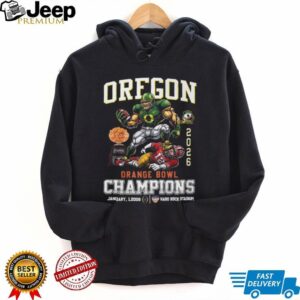 Oregon Ducks 2026 Orange Bowl Champions Commemorative T Shirt Oregon Ducks 2026 Orange Bowl Champions Commemorative T Shirt
