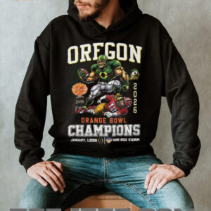 Oregon Ducks 2026 Orange Bowl Champions Commemorative T Shirt