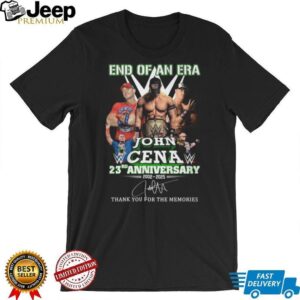 ohn Cena End of an Era 23rd Anniversary Commemorative T Shirt