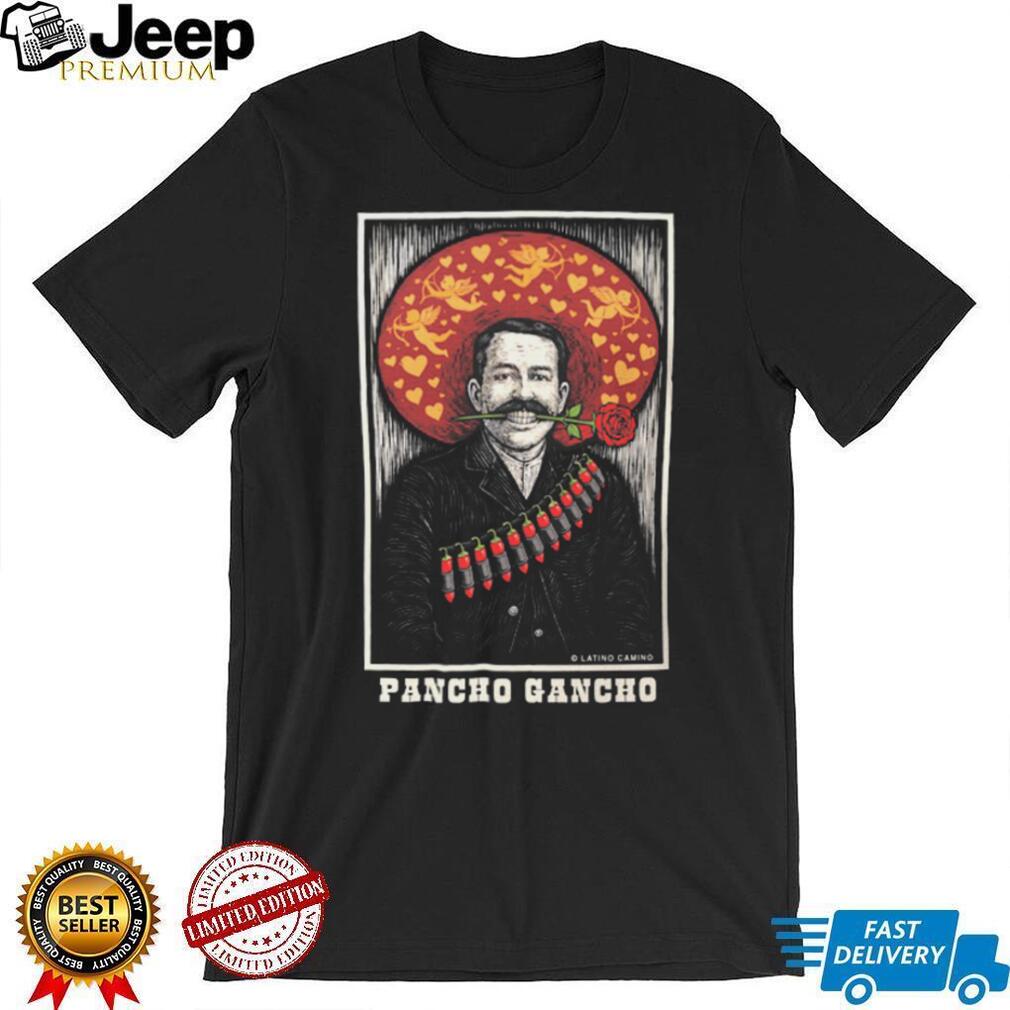 Pancho Gancho Mexican Revolutionary T Shirt Vintage Cupid & Rose Graphic Pancho Gancho Mexican Revolutionary T Shirt Vintage Cupid & Rose Graphic