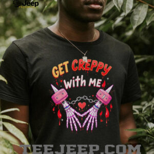Pastel Goth “Get Creepy With Me” Skeleton Hands Graphic Tee