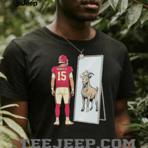 Patrick Mahomes #15 Goat Mirror Reflection Football T Shirt