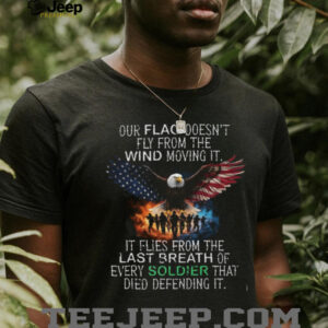 Patriotic American Flag Eagle Soldier Memorial Quote T Shirt