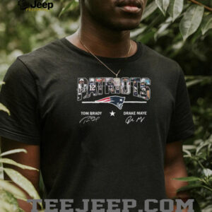 Patriots Legends Tom Brady and Drake Maye Signature T Shirt