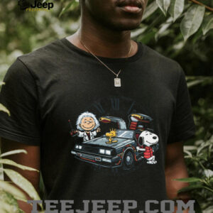 Peanuts x Back to the Future Snoopy DeLorean Mashup T Shirt