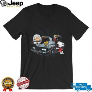 Peanuts x Back to the Future Snoopy DeLorean Mashup T Shirt