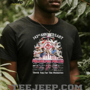 Philadelphia Phillies 143rd Anniversary 1883 2026 Legends Signature T Shirt