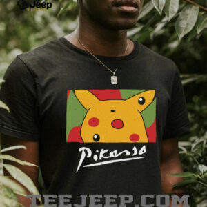 Pikasso Pikachu Cubism Abstract Art Parody Pokémon T Shirt