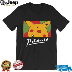 Pikasso Pikachu Cubism Abstract Art Parody Pokémon T Shirt