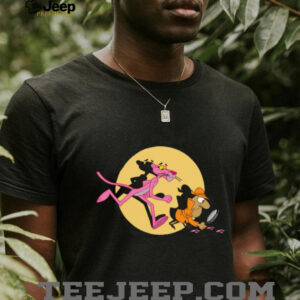 Pink Panther and Inspector Clouseau Retro Cartoon Mystery T Shirt