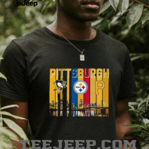 Pittsburgh Sports Fan City Skyline T Shirt