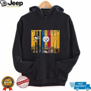 Pittsburgh Sports Fan City Skyline T Shirt