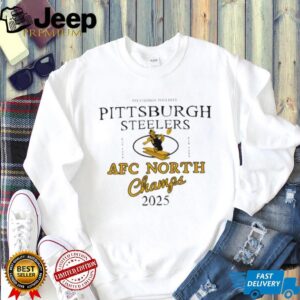 Pittsburgh Steelers AFC North Champs 2025 logo shirt
