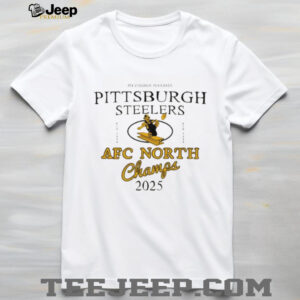Pittsburgh Steelers AFC North Champs 2025 logo shirt