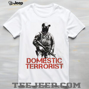 Political Satire T Shirt ICE Agent Domestic Terrorist Graphic Tee Political Satire T Shirt ICE Agent Domestic Terrorist Graphic Tee