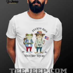 Portland Frog Puerto Rican flag 2026 Seguimo Aquri shirt Portland Frog Puerto Rican flag 2026 Seguimo Aquri shirt