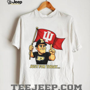 Purdue Pete with flag just for today Indiana Hoosiers Football CFP National Champions shirt Purdue Pete with flag just for today Indiana Hoosiers Football CFP National Champions shirt