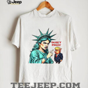 Quiet Piggy Liberty Statue of Liberty & Pig Trump funny meme shirt
