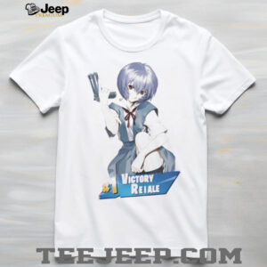 Rei Ayanami Victory Reiale Evangelion Anime Gamer Graphic T Shirt